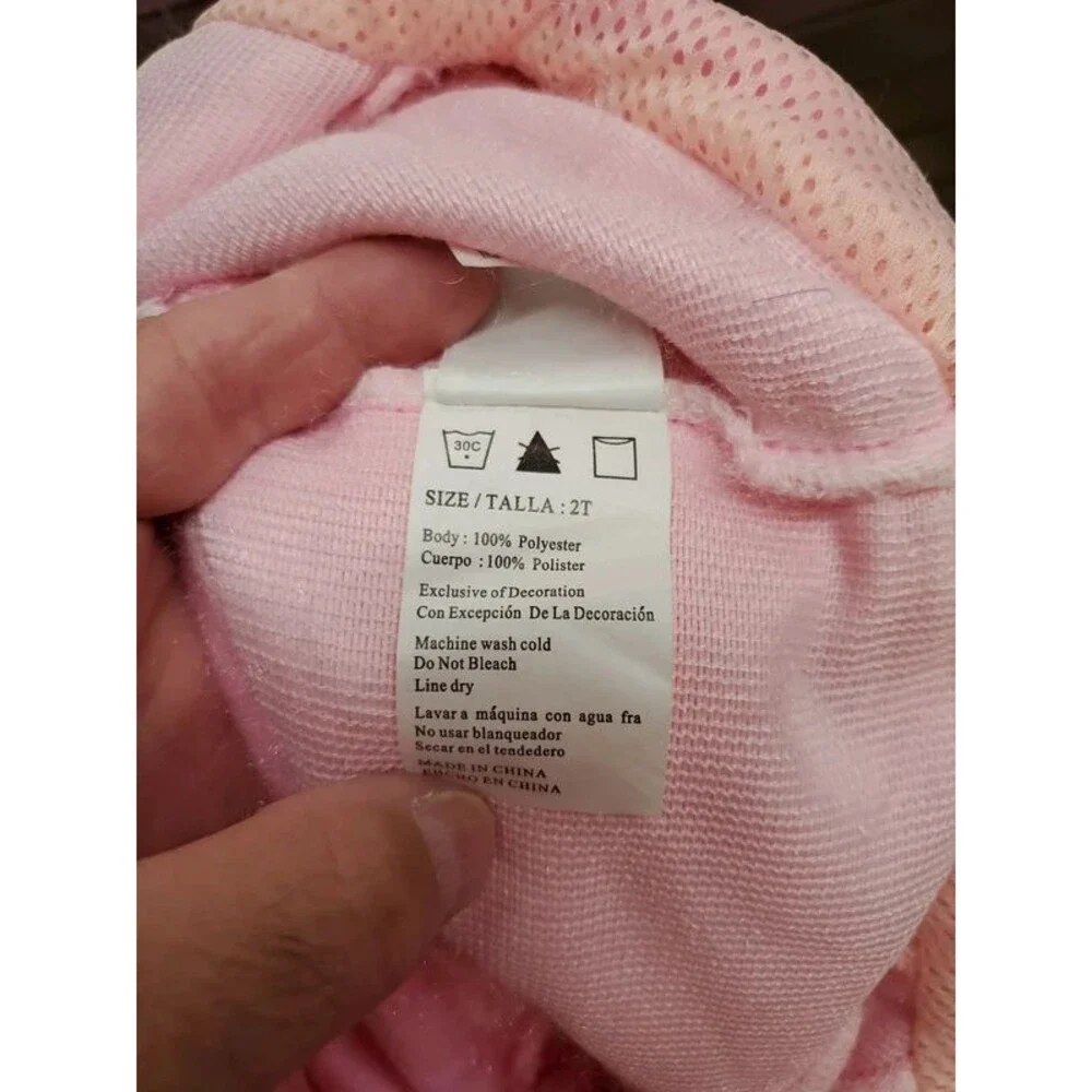 Toddler Pink Poodle Hooded Costume Outfit